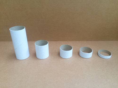 Tube carton blanc