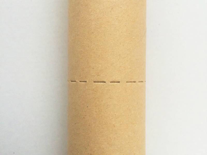 Tube carton predecoupe